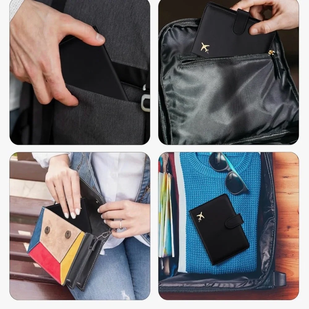 BRAND NEW GOAUS Passport Holder for Travel with Airtag Card Slots